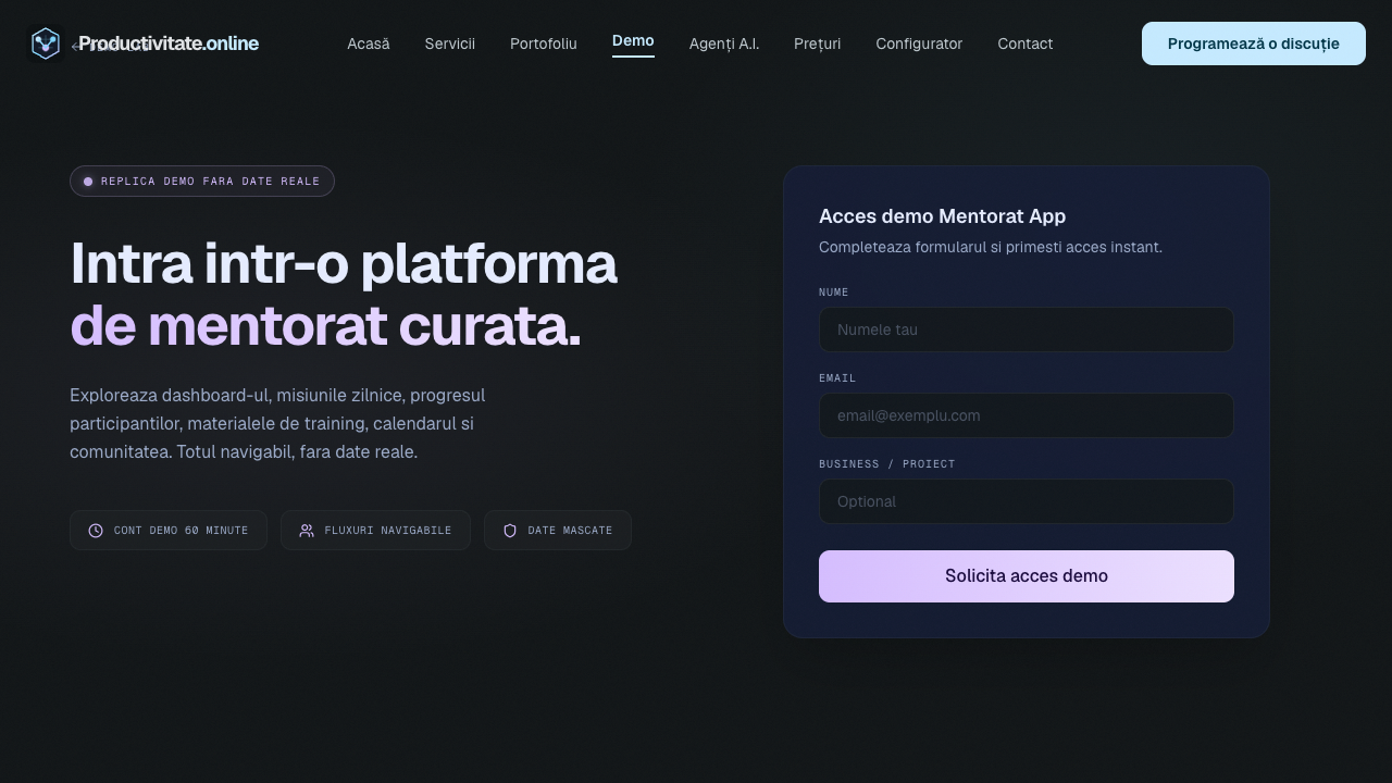 Aplicatie Suport Mentorat